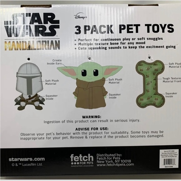 Boundless Star Wars Mandalonian Pet Toy Box Set Studded Knit Dog Shirt Red NWT - Picture 4 of 8